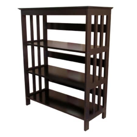 Back2Basics 36 in. 3-Tier Bookcase - Espresso BA2629372